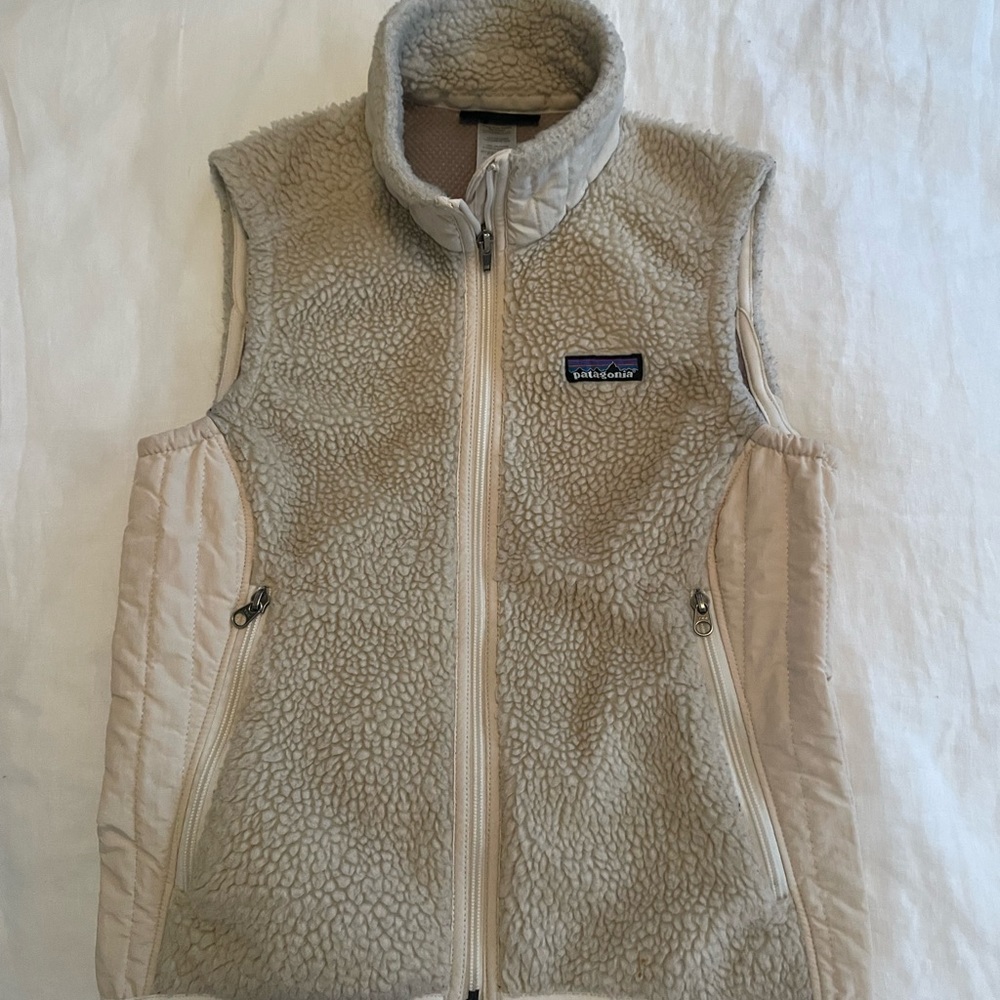 Patagonia Retro Fleece Vest (Size Small, Oatmeal color)